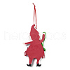 Christmas Santa Claus Handmade Polymer Clay Pendant Decorations HJEW-P017-01B-3