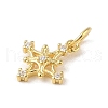 925 Sterling Silver Pave Clear Cubic Zirconia Star Charms STER-K181-01B-G-2