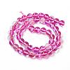 Synthetic Moonstone Beads Strands G-F143-8mm-11-2