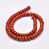 Natural Red Jasper Beads Strands G-F347-8x5mm-02-2