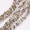 Electroplate Glass Beads Strands EGLA-J145-6mm-HR02-1