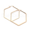 201 Stainless Steel Angular Hoop Earrings EJEW-F205-13G-B-1