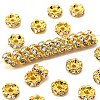 Brass Rhinestone Spacer Beads RB-A014-L5mm-01G-NF-1
