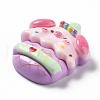 Pig Theme Opaque Resin Decoden Cabochons RESI-I057-A03-3