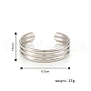 Vintage European Style Stainless Steel Multi-strand Bangles for Women LC4453-2-2