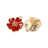 Light Gold Plated Alloy Enamel Pendants ENAM-Z017-14KCG-3