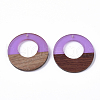 Resin & Walnut Wood Pendants RESI-S358-29B-09-1
