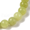 8mm Round Natural Lemon Jade Braided Bead Bracelets BJEW-C067-01B-02-3