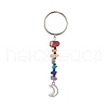 Natural Gemstone Chips Keychains KEYC-JKC00474-02-1