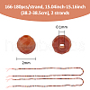 FIBLOOM 2 Strands Natural Red Rainbow Jasper Beads Strands G-FI0001-07-2