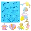 Ocean Theme Mixed Marine Organism DIY Pendant Silhouette Silicone Molds DIY-Q034-04-1