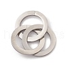 Non-Tarnish 304 Stainless Steel Linking Rings STAS-G297-01P-2