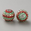 Christmas Theme Resin Rhinestone Beads RB-WH0003-08J-2