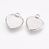 Tarnish Resistant 304 Stainless Steel Pendant Cabochon Settings STAS-I097-055-04P-2