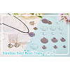  DIY Blank Dome 304 Stainless Steel Pendant Making Kits DIY-TA0011-82-19