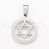 Tarnish Resistant 304 Stainless Steel Pendants STAS-F106-23P-1