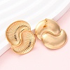 304 Stainless Steel Vortex Spiral Stud Earrings EJEW-C148-01G-3