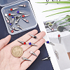 Unicraftale 30Pcs 5 Colors 202 Stainless Steel Pendants STAS-UN0049-61-4