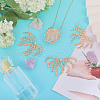 CHGCRAFT 4Pcs Brass Hair Findings KK-CA0002-78-6
