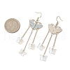 Zinc Alloy Enamel Chandelier Component Links EJEW-JE06314-3