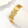 Exquisite Middle Eastern Style Brass Coin Ladies Link Chain Bracelets for Women XX1389-4
