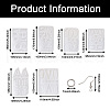 Craftdady 6Pcs DIY Geometry Earrings Silicone Resin Casting Molds DIY-CD0001-27-10