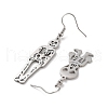 304 Stainless Steel Dangle Earrings EJEW-P271-07P-2