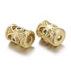 Brass Micro Pave Cubic Zirconia Beads KK-K244-18G-2