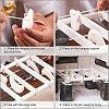BENECREAT 8Pcs Ceramic Jewelry Hanging Burning Bracket Kiln Tool TOOL-BC0002-21-4