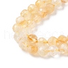Natural Citrine Beads Strands G-L622-C05-4mm-B-4