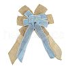 Christmas Linen Big Bowknot Pendant Decorations AJEW-M041-03A-2