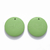 Painted Wood Pendants WOOD-Q040-018A-A05-2