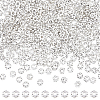 DICOSMETIC 400Pcs Tibetan Style Alloy Flower Spacer Beads FIND-DC0005-30-1