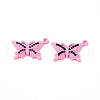 Spray Painted Alloy Pendants PALLOY-K001-24-2