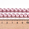 Baking Painted Pearlized Glass Pearl Bead Strands HY-N002-8mm-C01-5