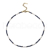 Glass Beaded Necklaces NJEW-P297-01G-01-1