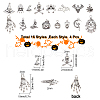 SUNNYCLUE 64Pcs 16 Style Tibetan Style Alloy Pendants FIND-SC0002-67-2