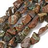 Raw Rough Natural Green Opal Beads Strands G-M453-D13-2