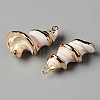 Natural Trochid Shell/Trochus Shell Pendants SSHEL-N032-07-3