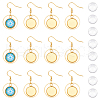 Unicraftale DIY Blank Dome 201 Stainless Steel Dangle Earrings Making Kit STAS-UN0057-22-1