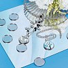 SUNNYCLUE 60Pcs 304 Stainless Steel Plain Edge Bezel Cups STAS-SC0009-12-4