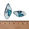 4Pcs Transparent Epoxy Resin Butterfly Wings Pendants RESI-C057-03D-3
