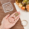 Beebeecraft 3Pcs Alloy Spring Gate Rings FIND-BBC0002-23KCG-03-3