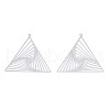 Non-Tarnish 201 Stainless Steel Filigree Pendants STAS-S118-053-1