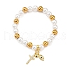 Brass Stretch Bracelets BJEW-C098-07A-4