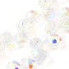 Electroplate Glass Beads Strands EGLA-D030-17T-2