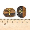 4Pcs 4 Styles Natural Tiger Eye Display Decorations G-F786-02C-06-3