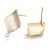 Brass Stud Earring Findings KK-T056-28G-NF-1