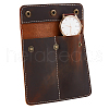 Square Portable Leather Single Watch Pouch Storage Bags ABAG-WH0047-09-1