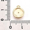 Brass Micro Pave Clear Cubic Zirconia Pendants KK-T075-01G-3